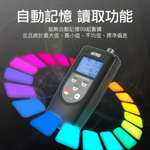 【精準科技】色差儀 顏色分析 對色儀檢測 色差檢測器 塗料檢測 色差分析儀器 調色測試(MET-CM6+工仔人)