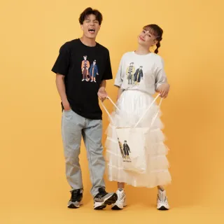 【NEW BALANCE】NB 潮流插畫短T/短袖上衣_男性_淺灰/黑_MT53969AHH_MT53969BK(美版 版型偏大)