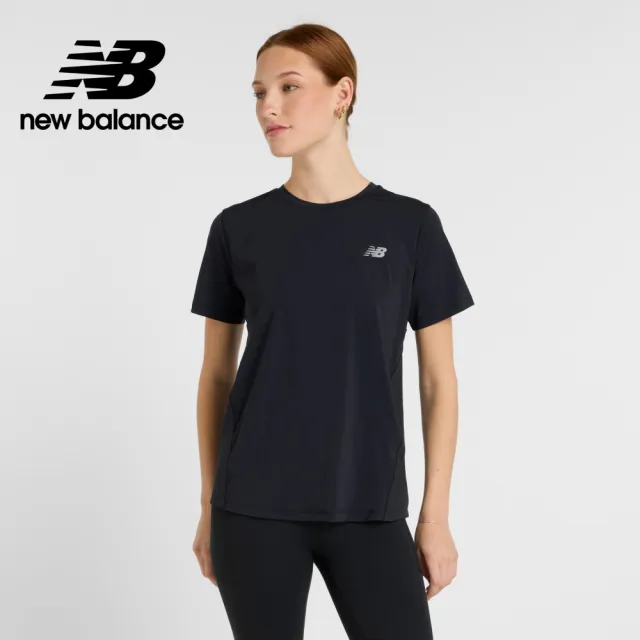 【NEW BALANCE】NB 排汗短T/短袖上衣_WT51224BK_女性_黑色(美版 版型偏大)