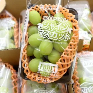 【WANG 蔬果】日本長野/山梨縣溫室麝香葡萄10串x1箱(350g/串_原裝箱)