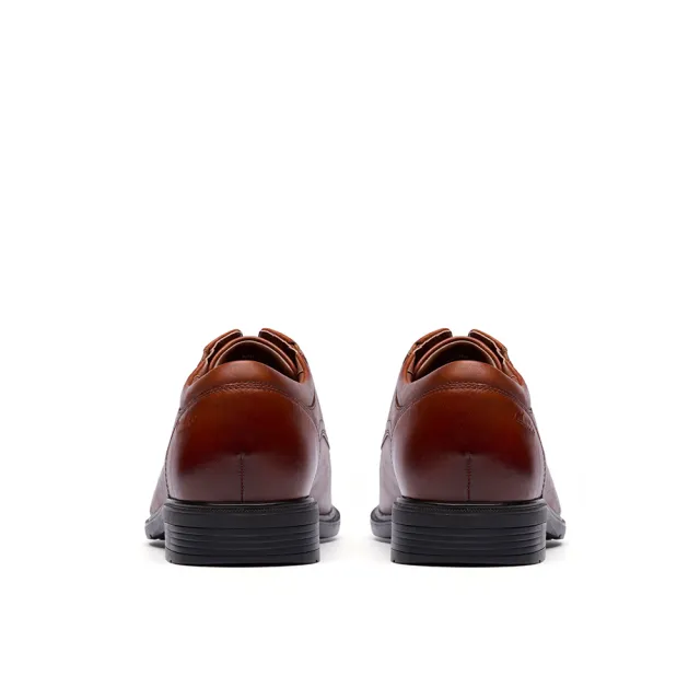 【Clarks】男鞋 Steadwell Lace 寬楦素面紳士鞋 皮鞋(CLM84680D)