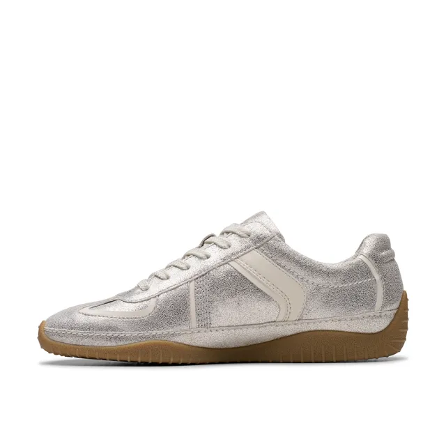 【Clarks】女鞋 Meridor Lo 流線型時尚橡膠薄底鞋 休閒鞋 運動鞋 德訓鞋(CLF83167C)