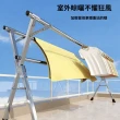 【Quality 聚家】不鏽鋼晾衣架 晾衣桿 晾衣架 1.6米X型曬衣架 落地衣架(折疊不占地/承重力強/加粗加厚鋼管)
