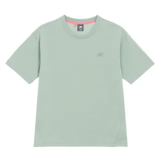 【NEW BALANCE】NB 簡約風格短T/短袖上衣_NEF33231LGN_男性_綠色(亞版 版型正常)