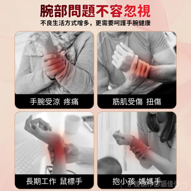 【IDREES 伊德萊斯】電熱保暖震動按摩護腕帶 腱鞘手腕扭傷熱敷腕帶 熱敷護腕手套 交換禮物