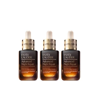【Estee Lauder 雅詩蘭黛】小棕瓶修護鐵粉組(特潤超導全方位修護露50mlx3/精華液/週年慶)