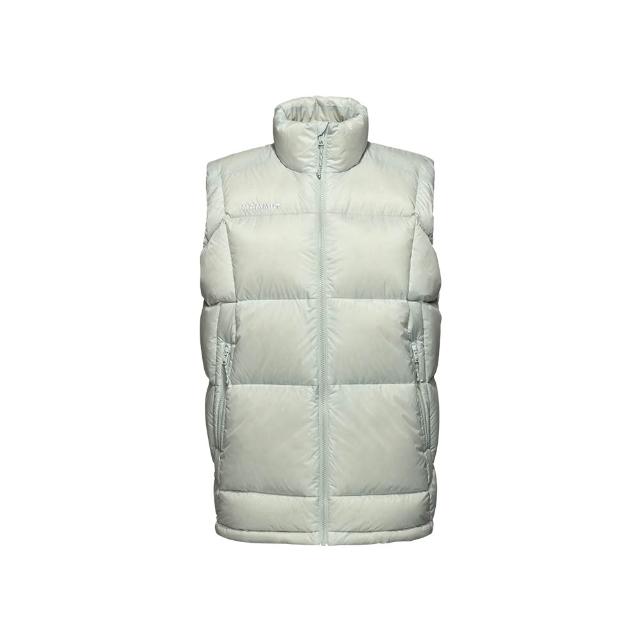 【Mammut 長毛象】Glacier Glow IN Vest W 保暖立領羽絨背心 鼠尾草銀綠 女款 #1013-03800