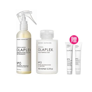 【OLAPLEX 歐啦】0號+3號養護髮超值組(洗前護理/前導液/護髮素/結構還原/歐拉))