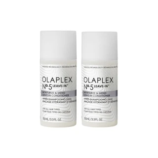 【OLAPLEX 歐啦】5L免沖洗柔韌護髮素 雙入組(5L免沖洗柔韌護髮素100mlx2)