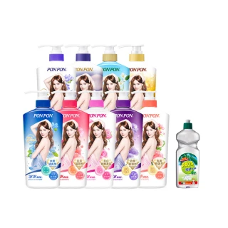 【PON PON 澎澎】香浴乳-1200gx3(清爽/滋潤/保濕/美白/煥膚/緊緻/彈潤/鎖水/修護 任選)