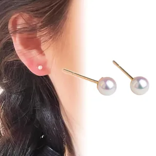 【BRILLMOND】正日本 AKOYA 天然海水珍珠 經典耳環(6-6.5MM珍珠)