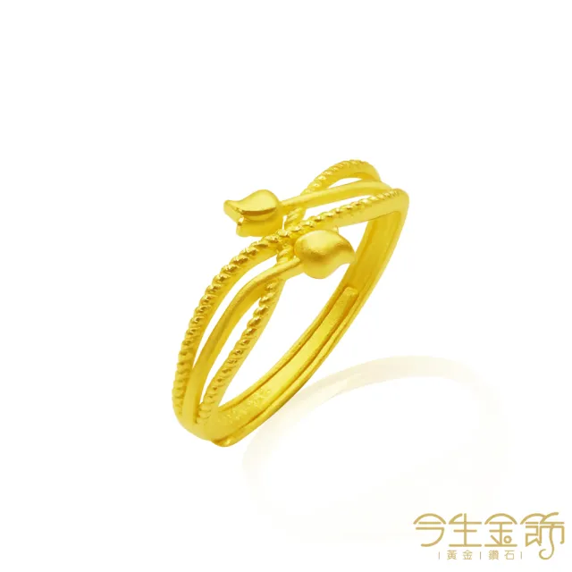 【今生金飾】甜美風玲戒(黃金戒指)