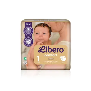 【麗貝樂】Comfort黏貼型紙尿褲 NB-1(1號24片/ 2-5kg適用)