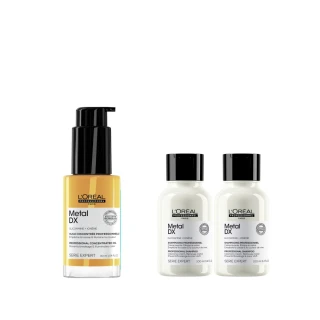 【L’OREAL 巴黎萊雅PRO】絲漾博吸金喚彩抗躁護髮油30ml(抗躁小金安瓶/護髮/髮油/護髮油/濕髮用)