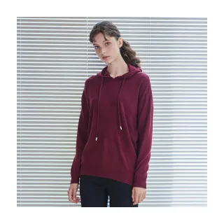 【Diffa】連帽落肩毛衣-女