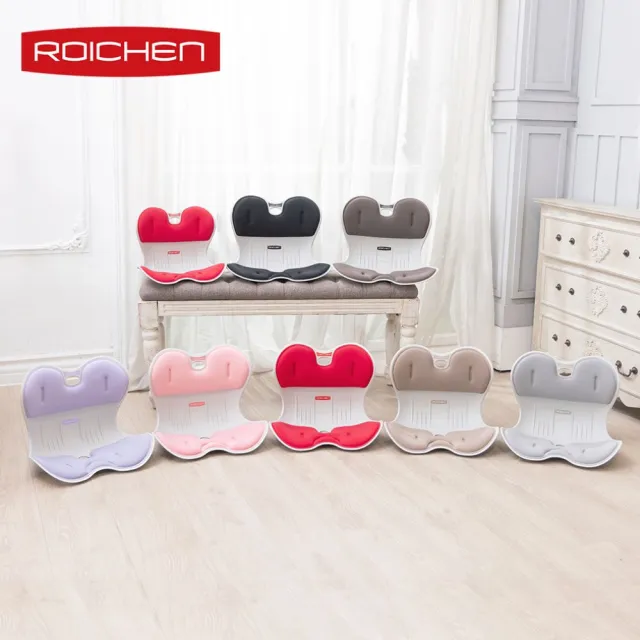 【Roichen】韓國 減壓舒適正脊坐墊/護脊椅墊/護腰靠墊 2入任選-男女成人款(護腰 美姿)