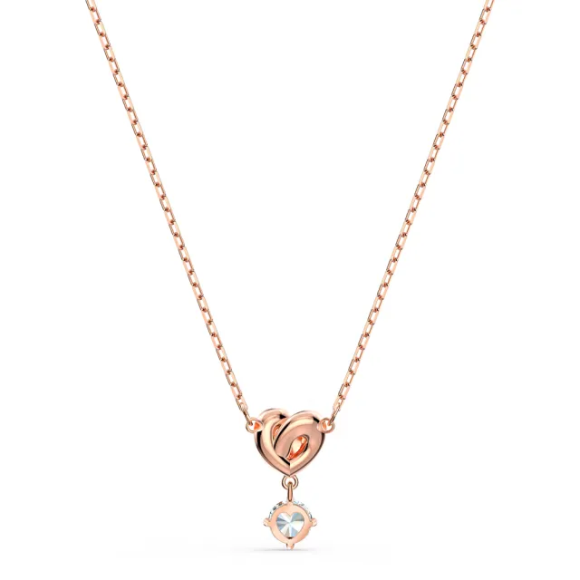 【SWAROVSKI 施華洛世奇】Lifelong Heart/Una Angelic 鏈墜/耳環 心形/圓形 鍍玫瑰金色/鍍白金色(4款任選)