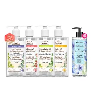 【GREEN PHARMACY 草本肌曜】草本潔淨私密潔膚露4入組(300ML & 370MLx4/蔓越莓/洋甘菊/鼠尾草-可選)