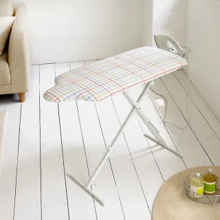 【YAMAZAKI】人型立地式燙衣板-繽紛格紋(熨燙墊/燙衣板) 