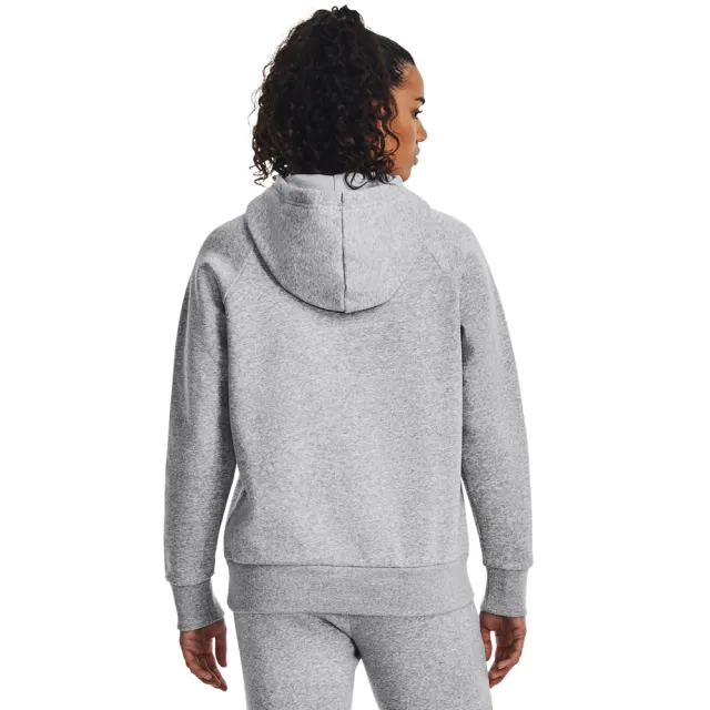 【UNDER ARMOUR】UA 女 Rival Fleece 長袖帽T_1379500-013(灰色)