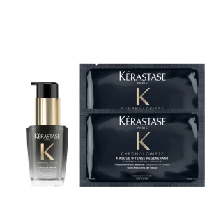 【KERASTASE 巴黎卡詩】黑鑽極萃逆時玫瑰香氛露30ml(護髮油/完美解決頭皮肌膚困擾)
