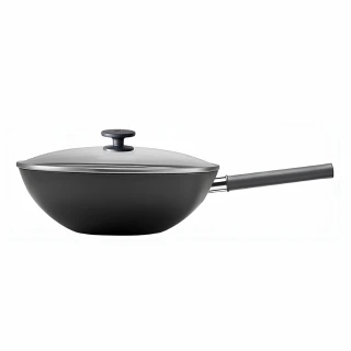 【ZWILLING 德國雙人】SILVER IRON 銀光系列無塗層不易鏽中式鐵炒鍋30cm(德國雙人牌集團官方直營)
