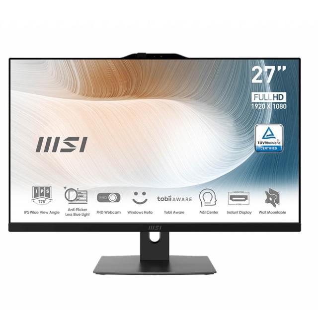 【MSI 微星】27型Core5十核液晶特仕電腦(Modern AM272P 1M-858TW-SP6/Core 5 120U/32G/2TB SSD/W11)