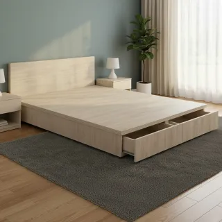 【ASSARI】宮本六分二抽屜收納式床底(雙人5尺)