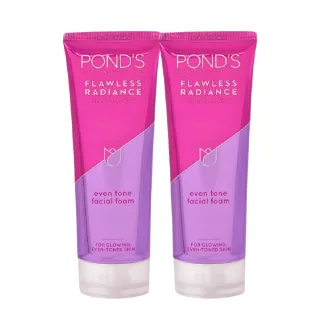 【POND’S 旁氏】無瑕透亮系列極致明亮洗面乳100G(2入組)
