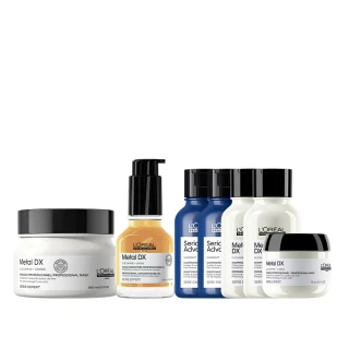 【L’OREAL 巴黎萊雅PRO】絲漾博吸金喚彩抗毛躁神器1+1(瞬順髮膜+抗躁小金安瓶)