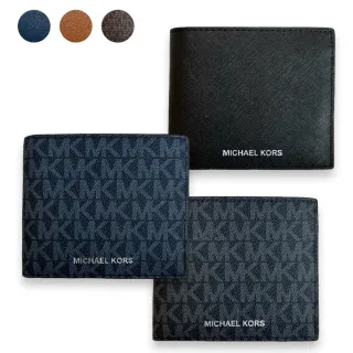 【Michael Kors】MK 男生 短夾 PVC十字防刮皮革 男款 皮夾(36U9LCRF3B 多色可挑)
