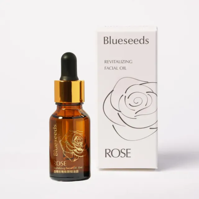 【Blueseeds】晨曦玫瑰煥顏精油露 精華油15ml(保濕 修護)｜芙彤園