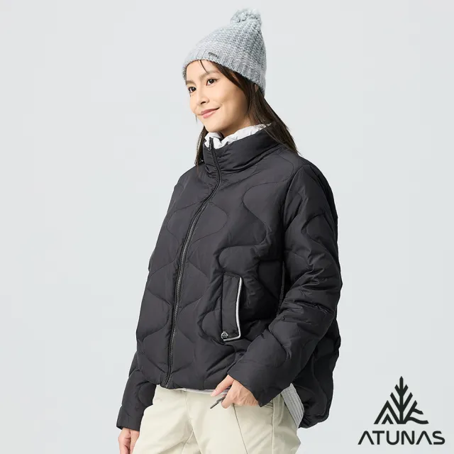 【ATUNAS 歐都納】女款韓系甜美防風保暖立領羽絨外套(A8GA2521W防潑水/都會時尚/休閒旅遊/日常穿搭)