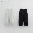【a la sha】不規則格紋打褶氣球褲
