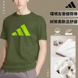 【adidas 愛迪達】精品棉彈力萊卡短袖上衣(棉T 短T 吸濕 透氣 伸縮 彈性 休閒 運動 男女同款)