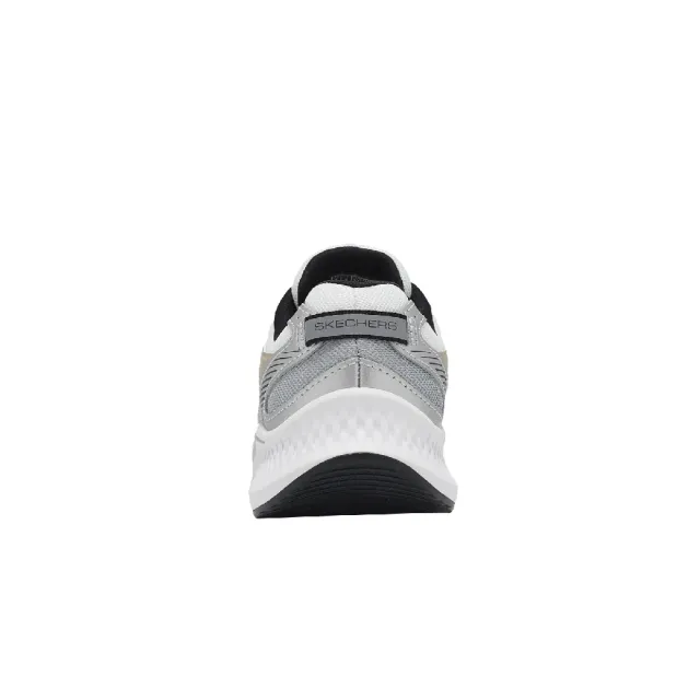 【SKECHERS】慢跑鞋 Go Run Consistent 2.0-Volt 寬楦 女鞋 白 銀 緩衝 回彈 運動鞋(128633-WWSBK)