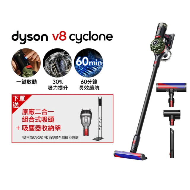 【dyson 戴森】V8 Cyclone SV55 無線吸塵器(全新升級版)