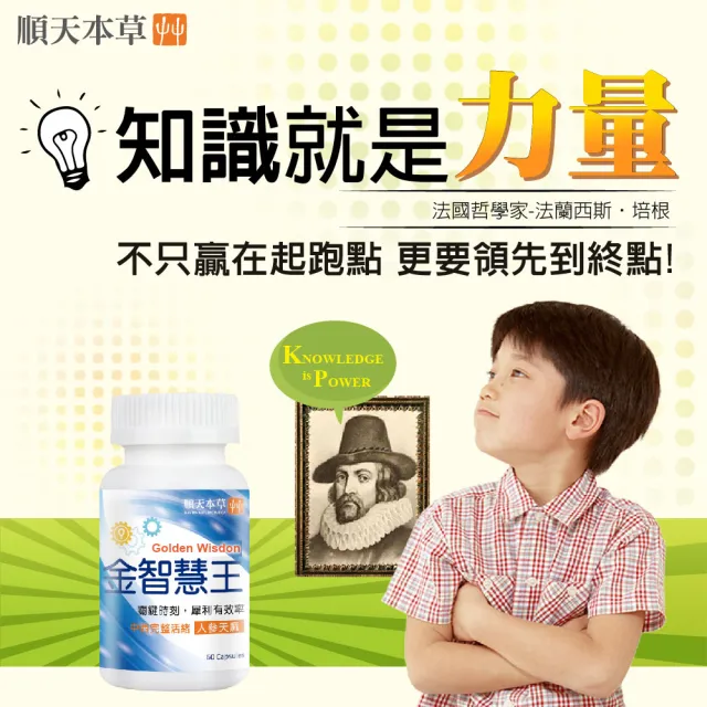 【順天本草】金智慧王膠囊 2盒組(60顆/盒x2 思緒靈活)