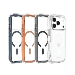 【MAXIA】iPhone 17 Pro耐衝擊Air MAX磁吸保護殼(i17/Air/Pro/Pro Max 透明/灰/橘/深藍)