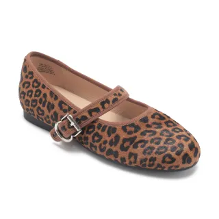 【steve madden】絨面素色滾邊瑪莉珍鞋 TWTYLA(豹紋)