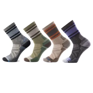 【SmartWool官方直營】機能戶外 中級減震 印花 中長襪 多色任選(美麗諾羊毛襪 登山襪 保暖襪 除臭襪)