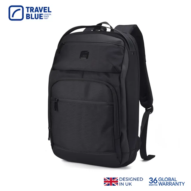 【Travel Blue 藍旅】雙11 INNOVATOR款 防水包 電腦後背包-黑 筆電包/雙肩包/商務後背包 TB3040