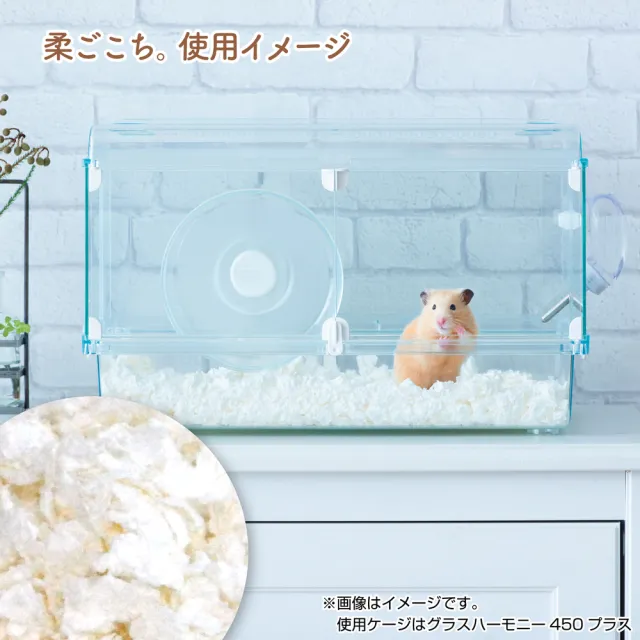 【GEX】小動物柔軟白淨棉紙墊料 400g(倉鼠紙棉、紙綿、倉鼠窩、鼠保暖)
