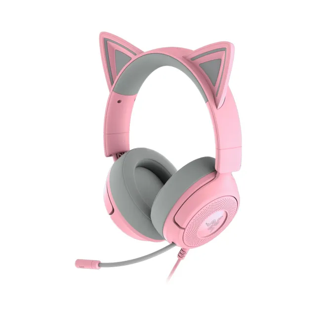 【Razer 雷蛇】北海巨妖 Kitty V3X 耳機麥克風(黑/白/粉晶)