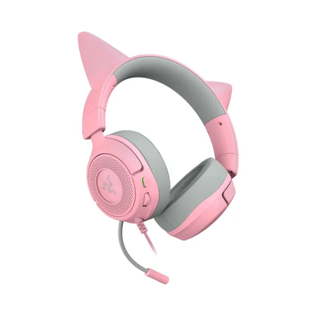 【Razer 雷蛇】北海巨妖 Kitty V3X 耳機麥克風(黑/白/粉晶)