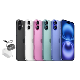 【Apple】iPhone 16 Plus (128G/6.7吋)(40W充電器+編織線組)
