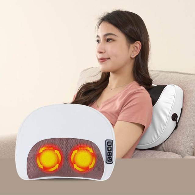 T-God太昇健康 MOON-NIGHT 按摩器,結合滾輪、揉捏與溫熱功能,輕鬆舒緩肩頸疲勞。提供白色與紅色選擇,機芯享1年保固(外觀與人為因素除外),優質設計提升日常保健體驗。 T-God太昇健康 MOON-NIGHT