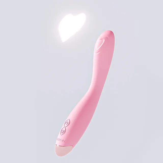【JISSBON 杰士邦】桃摳摳纖細貼合強力震感單頭細型震動棒 Pink-heart Vibe(防水/矽膠/降噪/雙馬達)