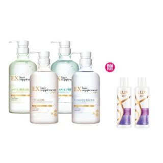 【LUX 麗仕】女大推薦 日本製髮的補給 胺基酸洗髮精/護髮乳450gx3入(絲蛋白/膠原蛋白/角蛋白/冰河水)