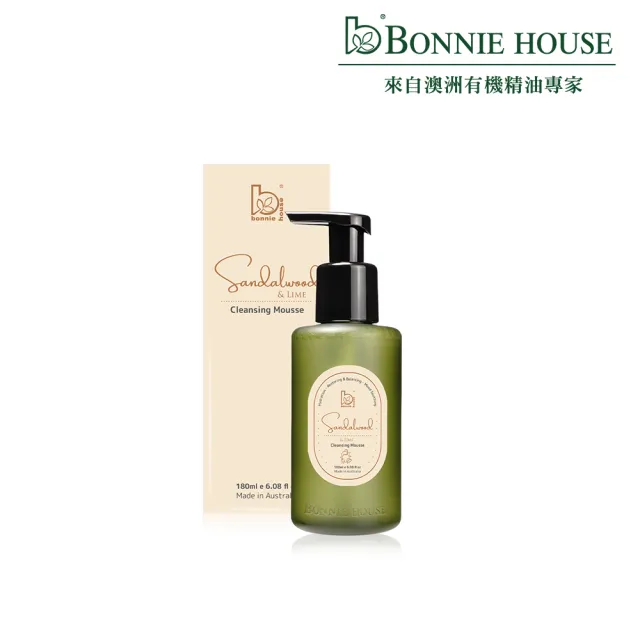 即期品【Bonnie House 植享家】澳洲古檀萊姆沁心潔膚慕斯180ml